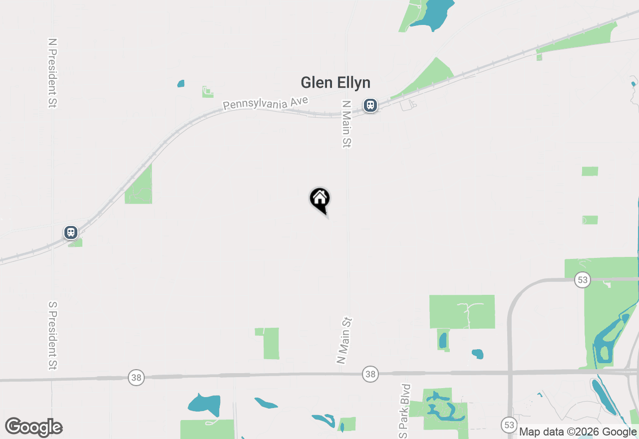 Map of 271 Sunset Avenue, Glen Ellyn, IL 60137