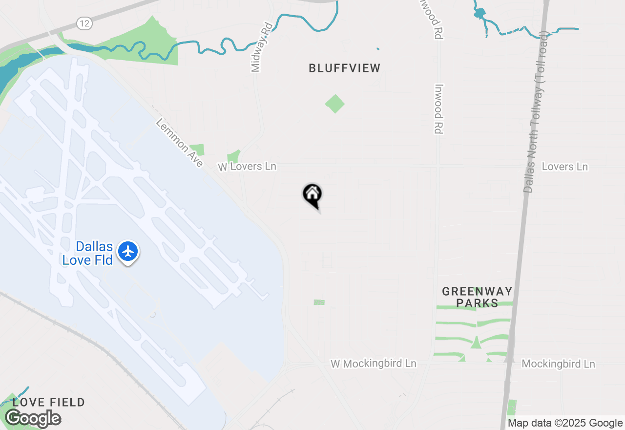 Map of 4525 Hopkins Avenue, Dallas, TX 75209