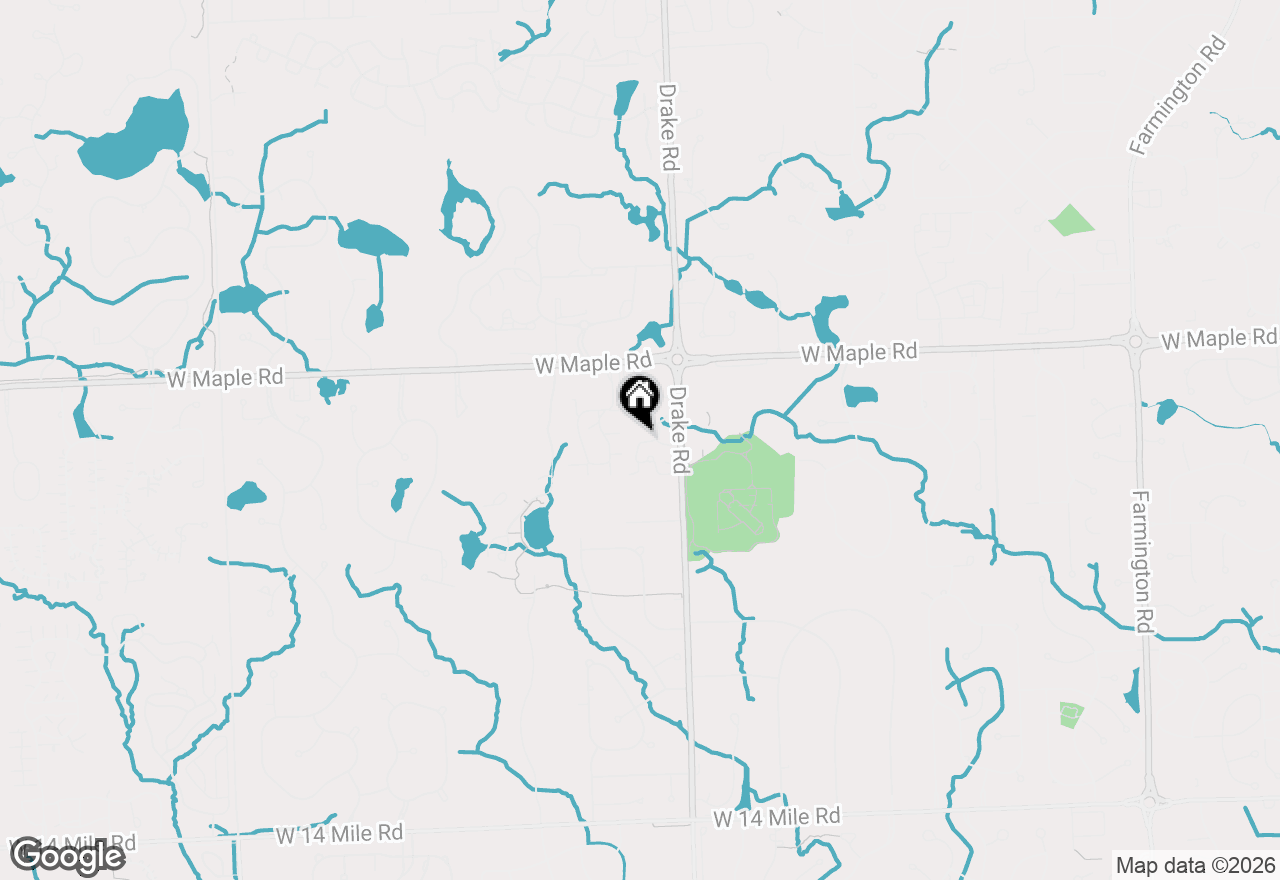 Map of 6598 Maple Lakes Drive, West Bloomfield, MI 48322