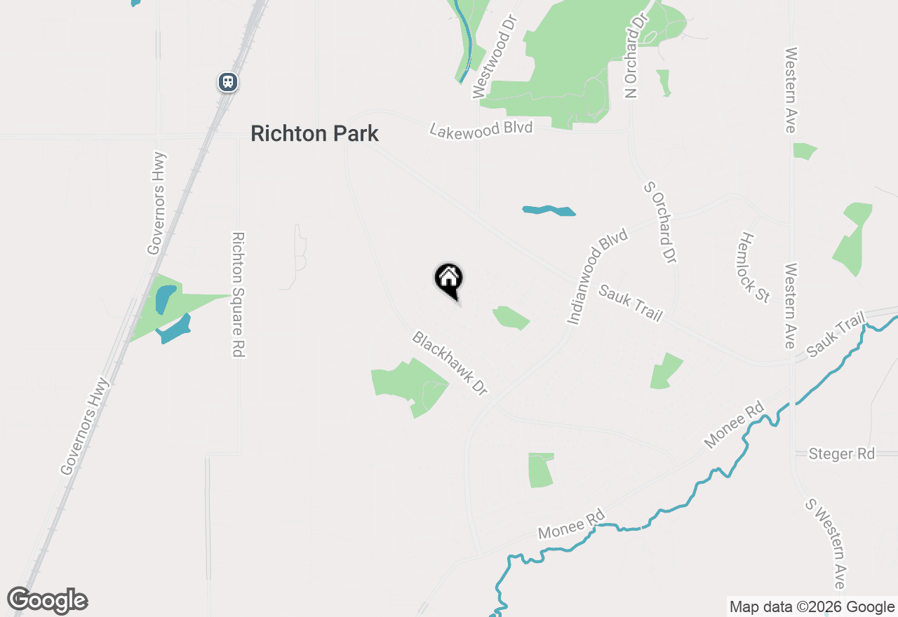 Map of 242 Mantua Street, Park Forest, IL 60466