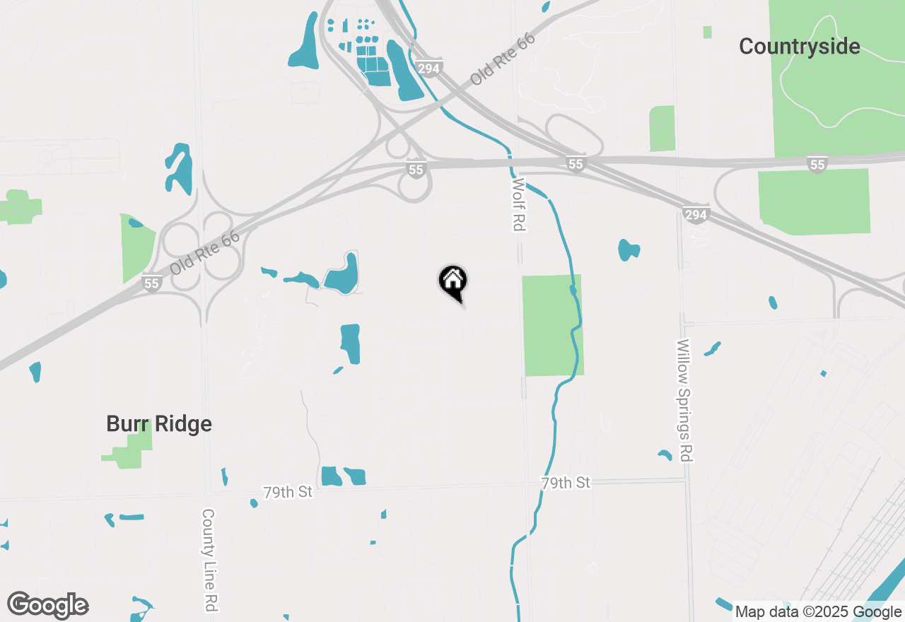 Map of 11354 75th Street, Burr Ridge, IL 60527