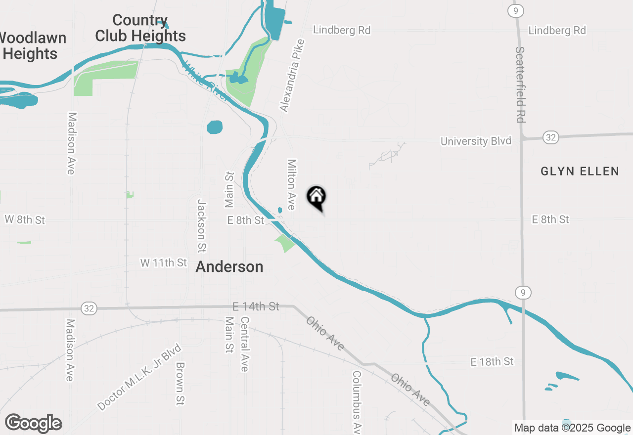 Map of 622 E 8th Street, Anderson, IN 46012