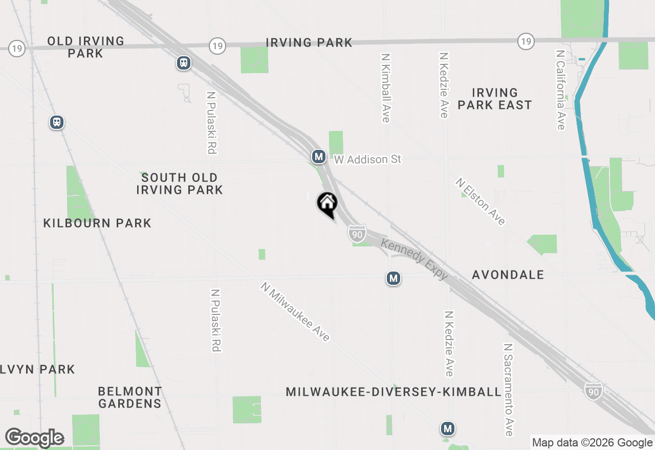 Map of 3346 N Central Park Avenue, Chicago, IL 60618