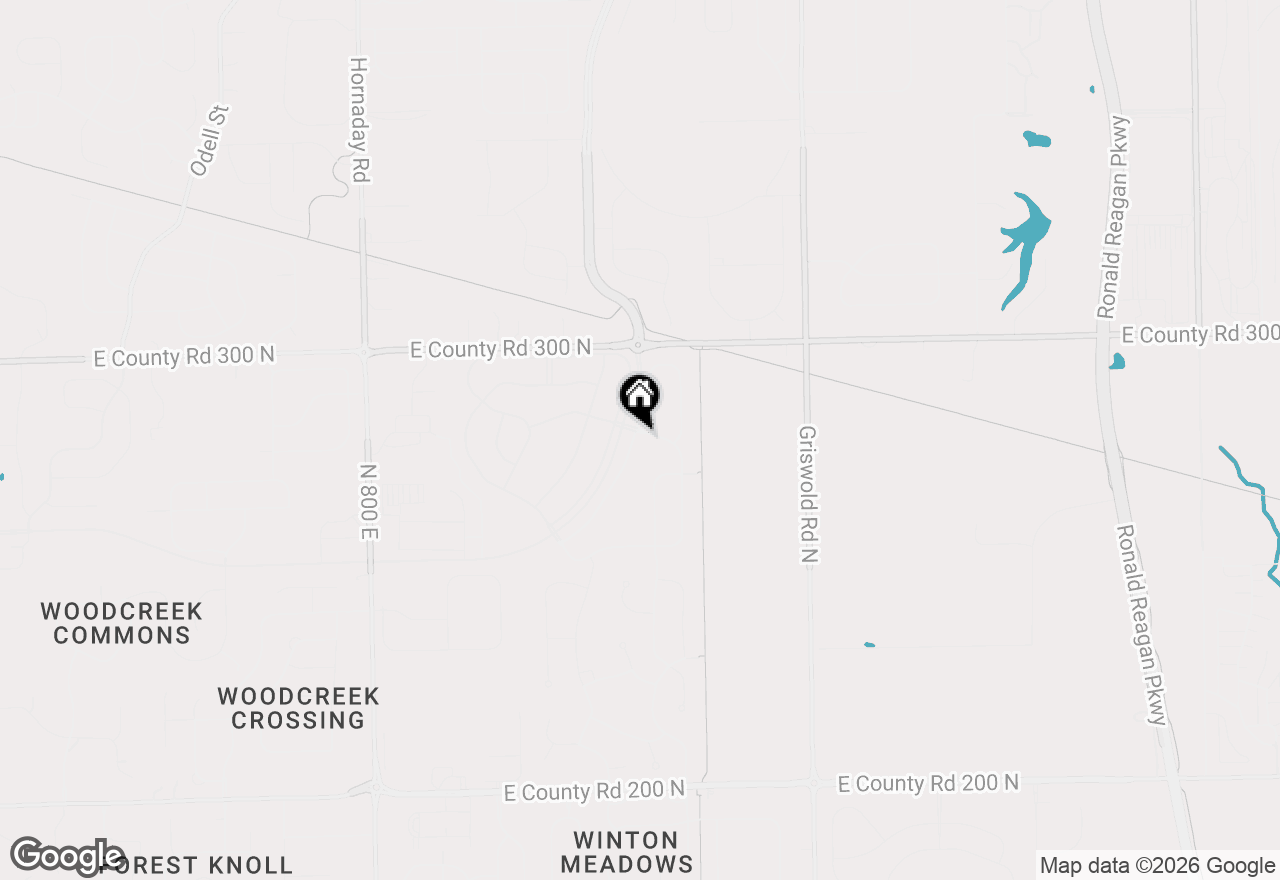 Map of 2797 Knockawuddy Drive, Brownsburg, IN 46112