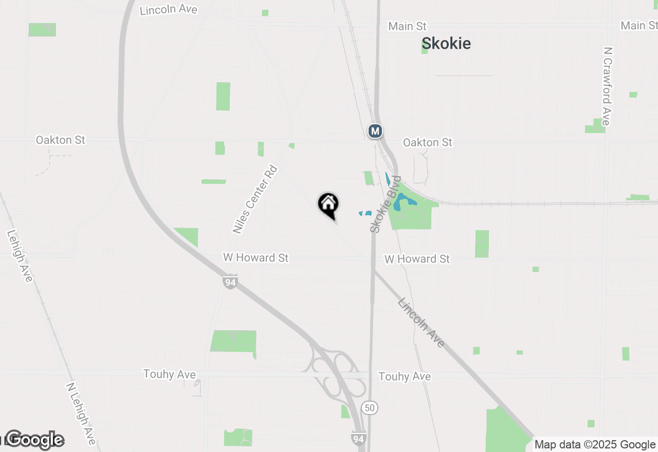 Map of 4932 Brummel Street, Skokie, IL 60077