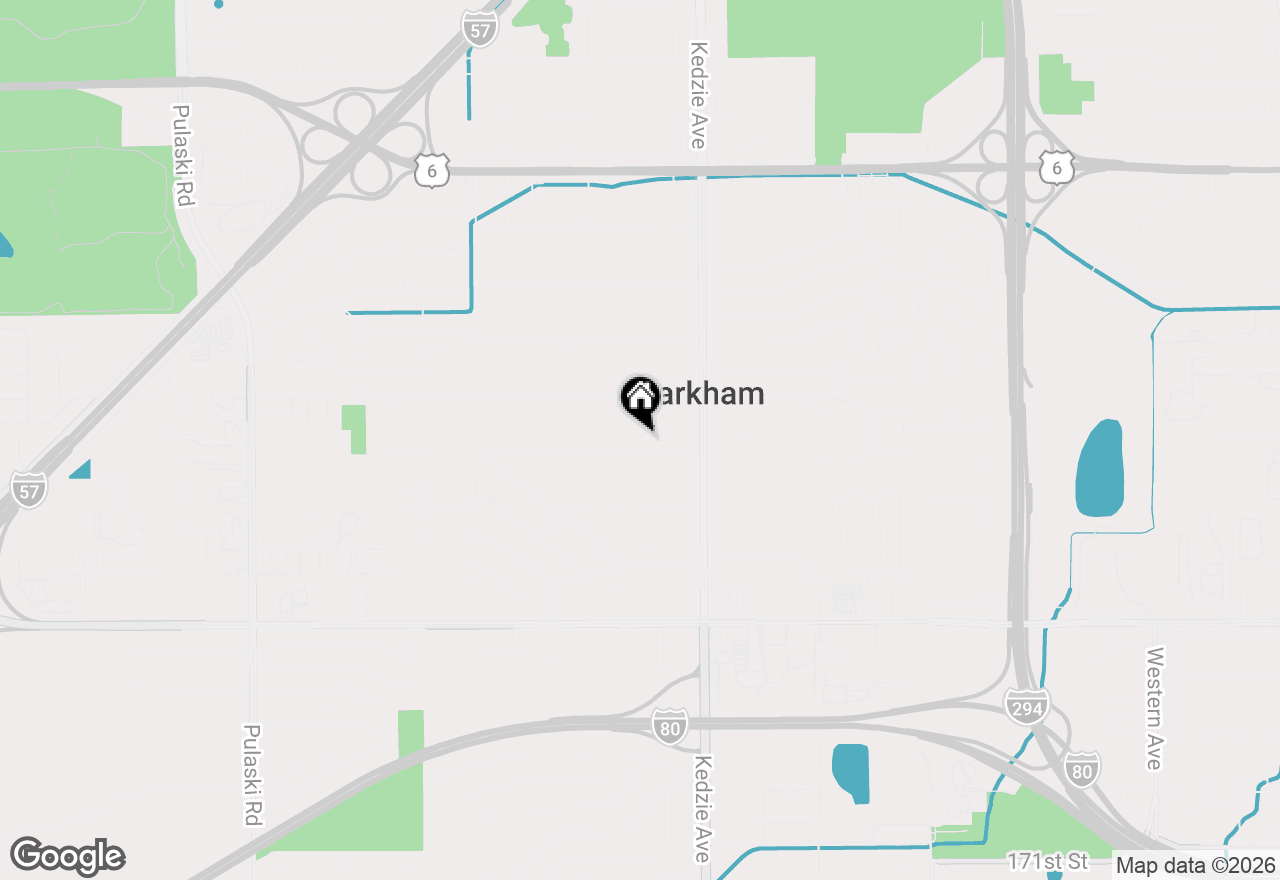 Map of 16344 Spaulding Avenue, Markham, IL 60428