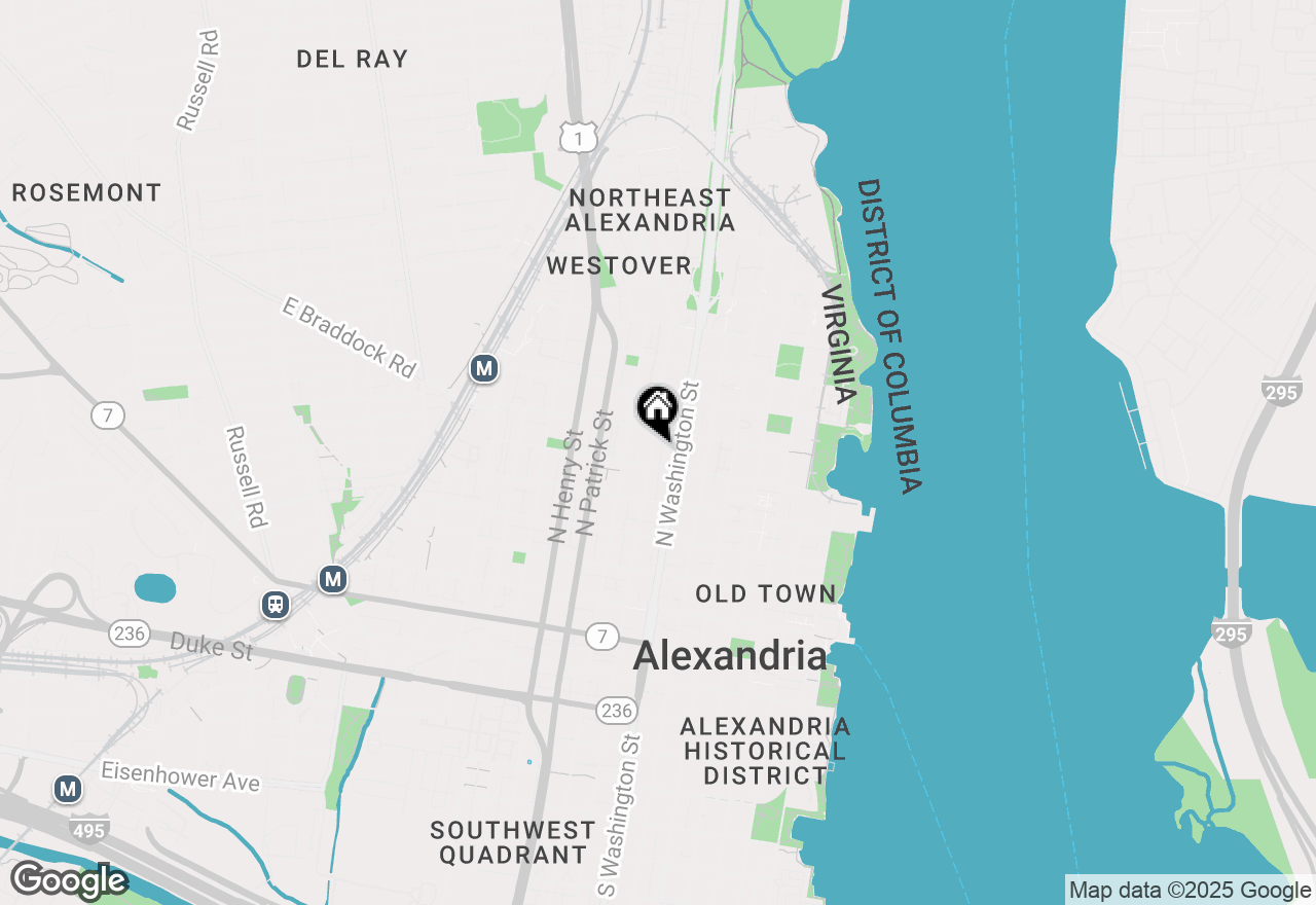 Map of 613 N Columbus Street, Alexandria, VA 22314