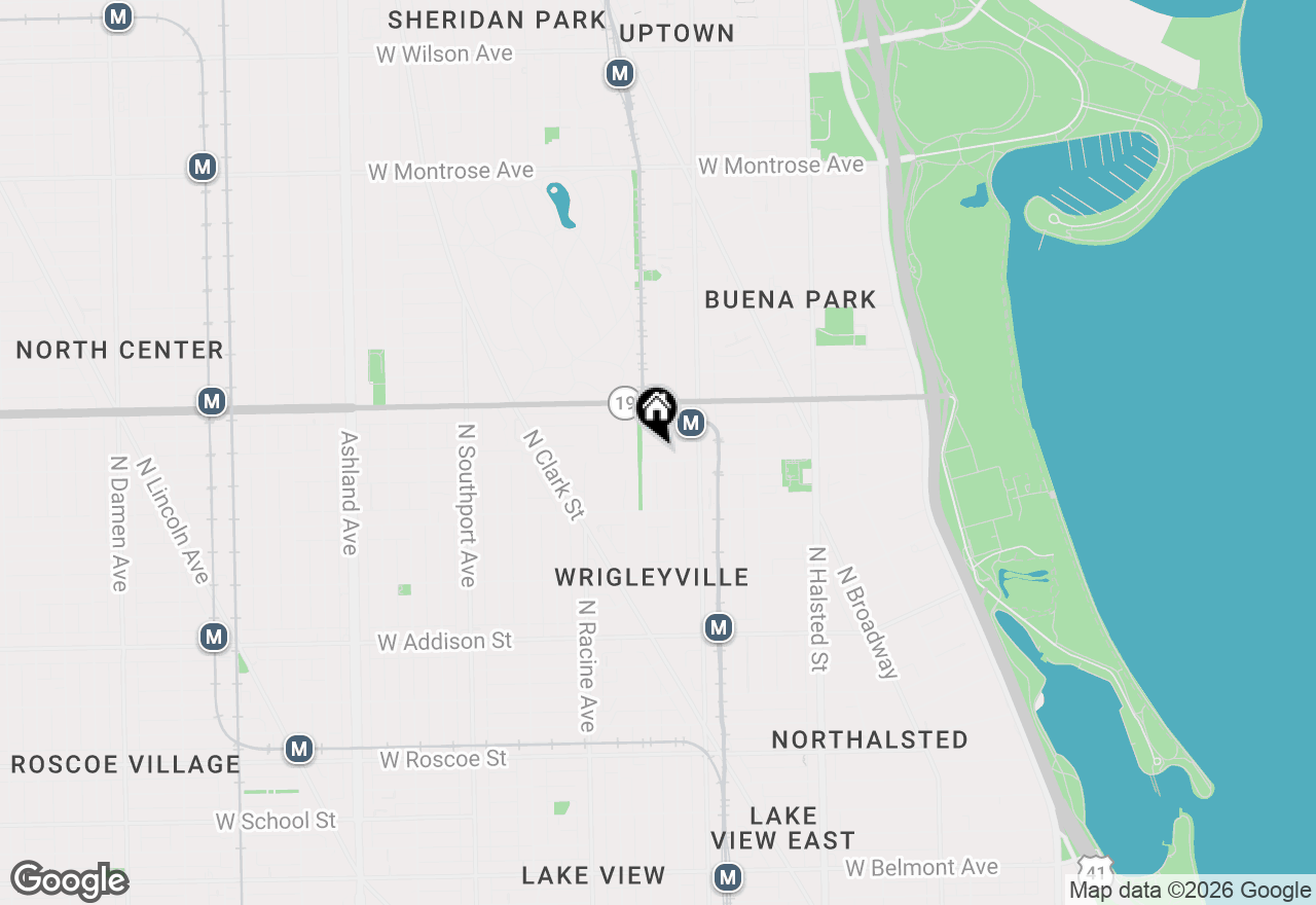 Map of 1044 W Byron Street #2E, Chicago, IL 60613