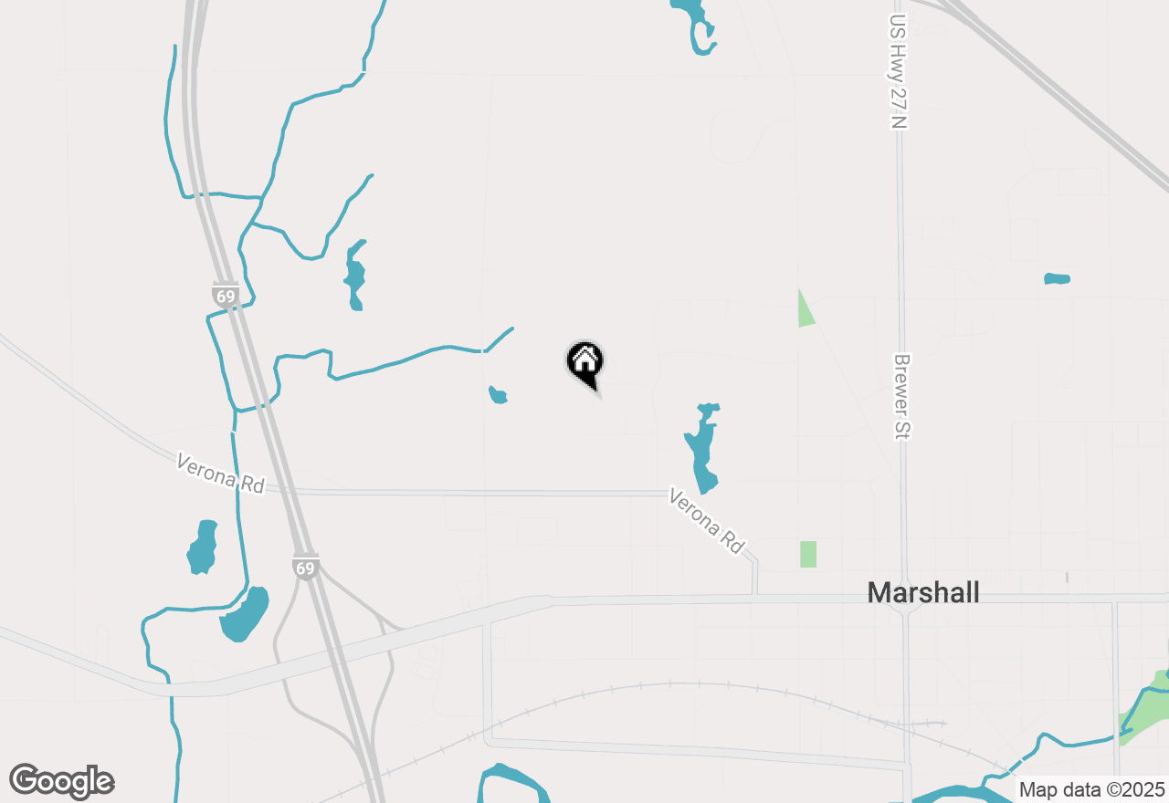 Map of 408 Brandis Place, Marshall, MI 49068