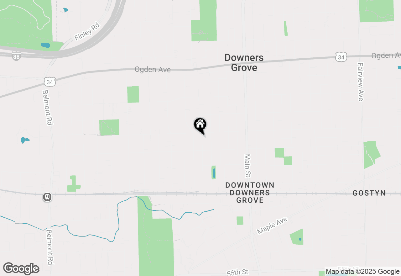 Map of 4712 Middaugh Avenue, Downers Grove, IL 60515