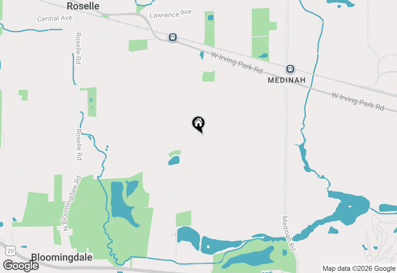 Map of 671 Hazel Court, Roselle, IL 60172