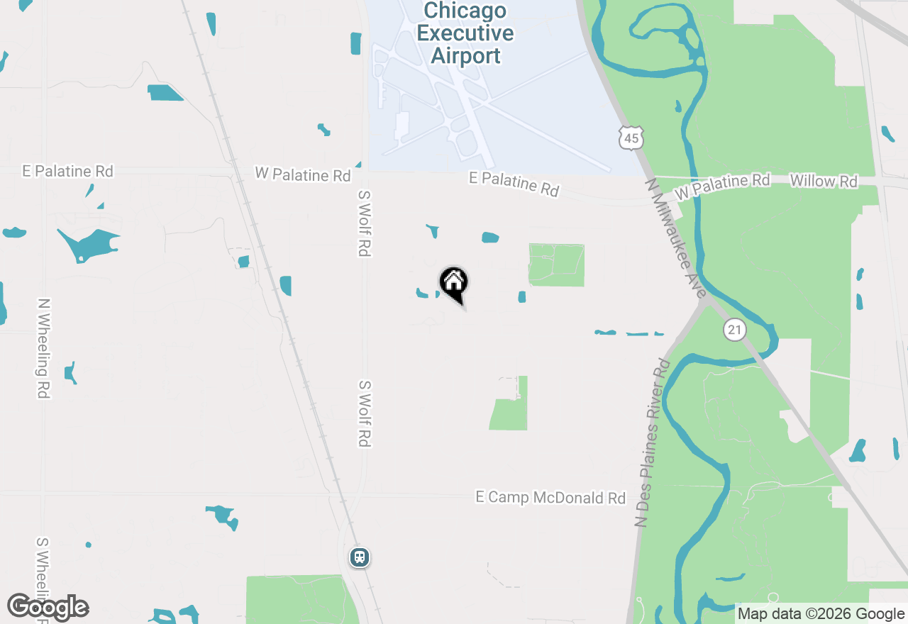 Map of 1532 Cove Drive #243A, Prospect Heights, IL 60070