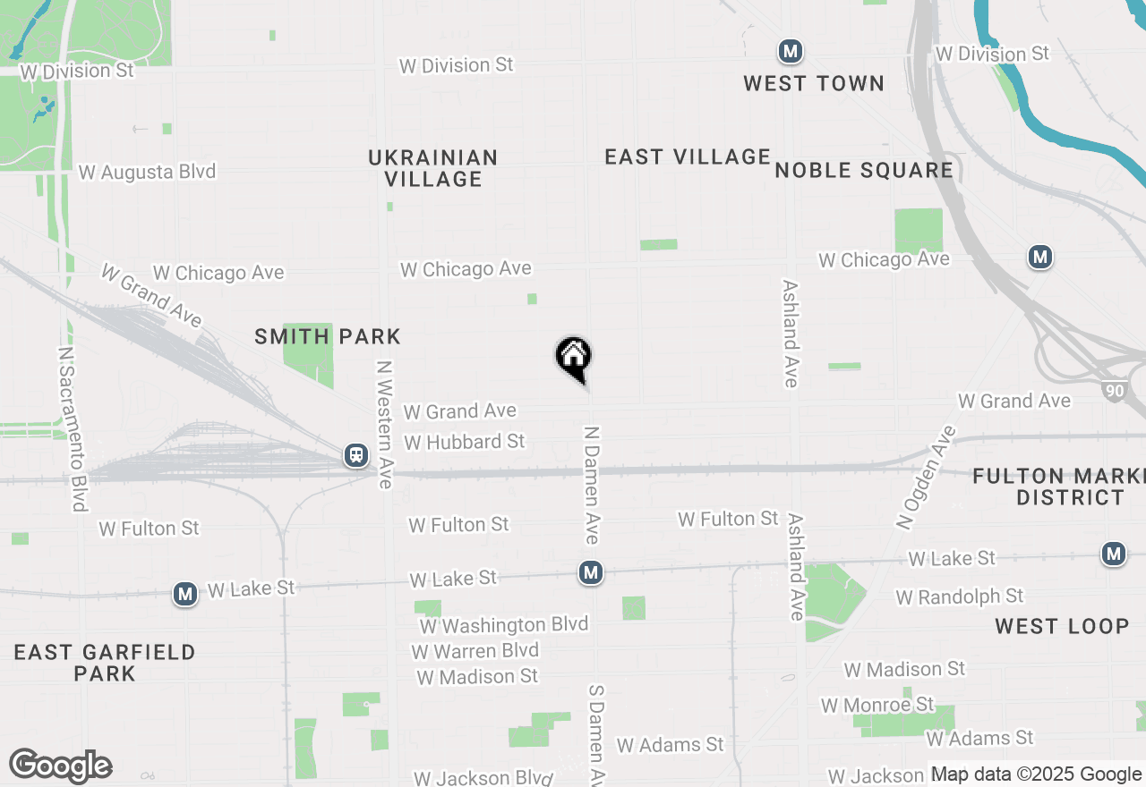 Map of 2015 W Race Avenue #2SE, Chicago, IL 60612