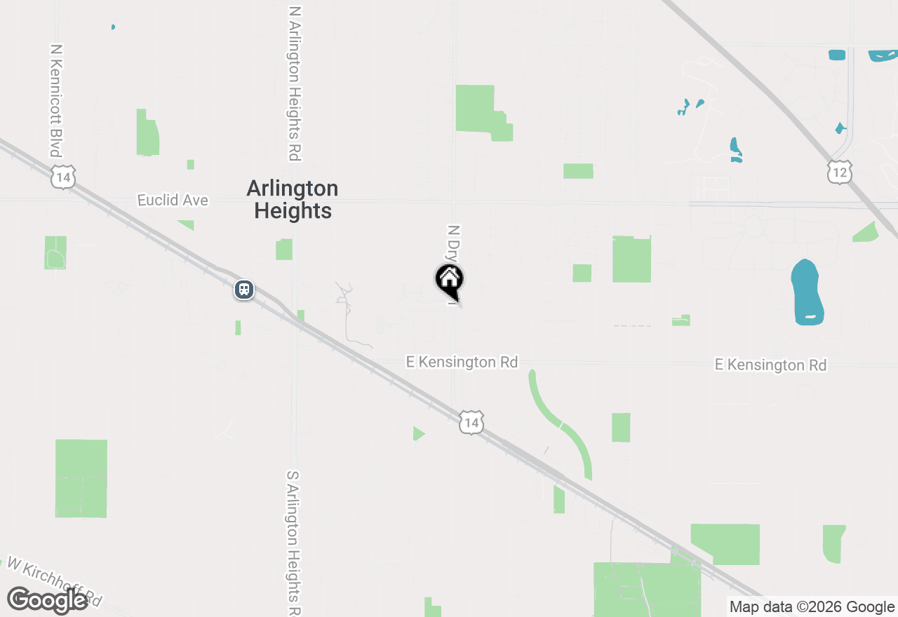Map of 64 N Dryden Place, Arlington Heights, IL 60004
