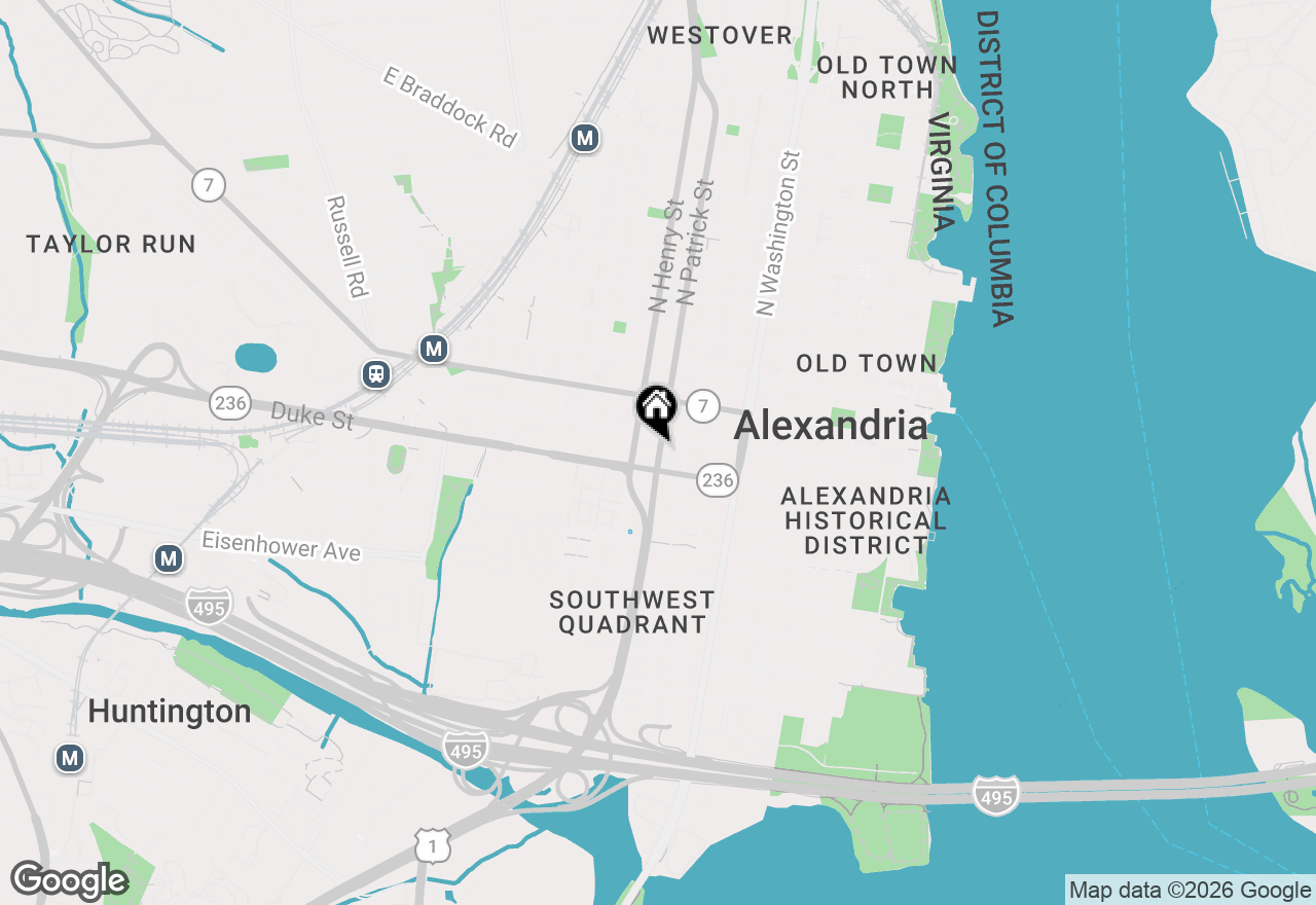 Map of 207 S Patrick Street #303, Alexandria, VA 22314