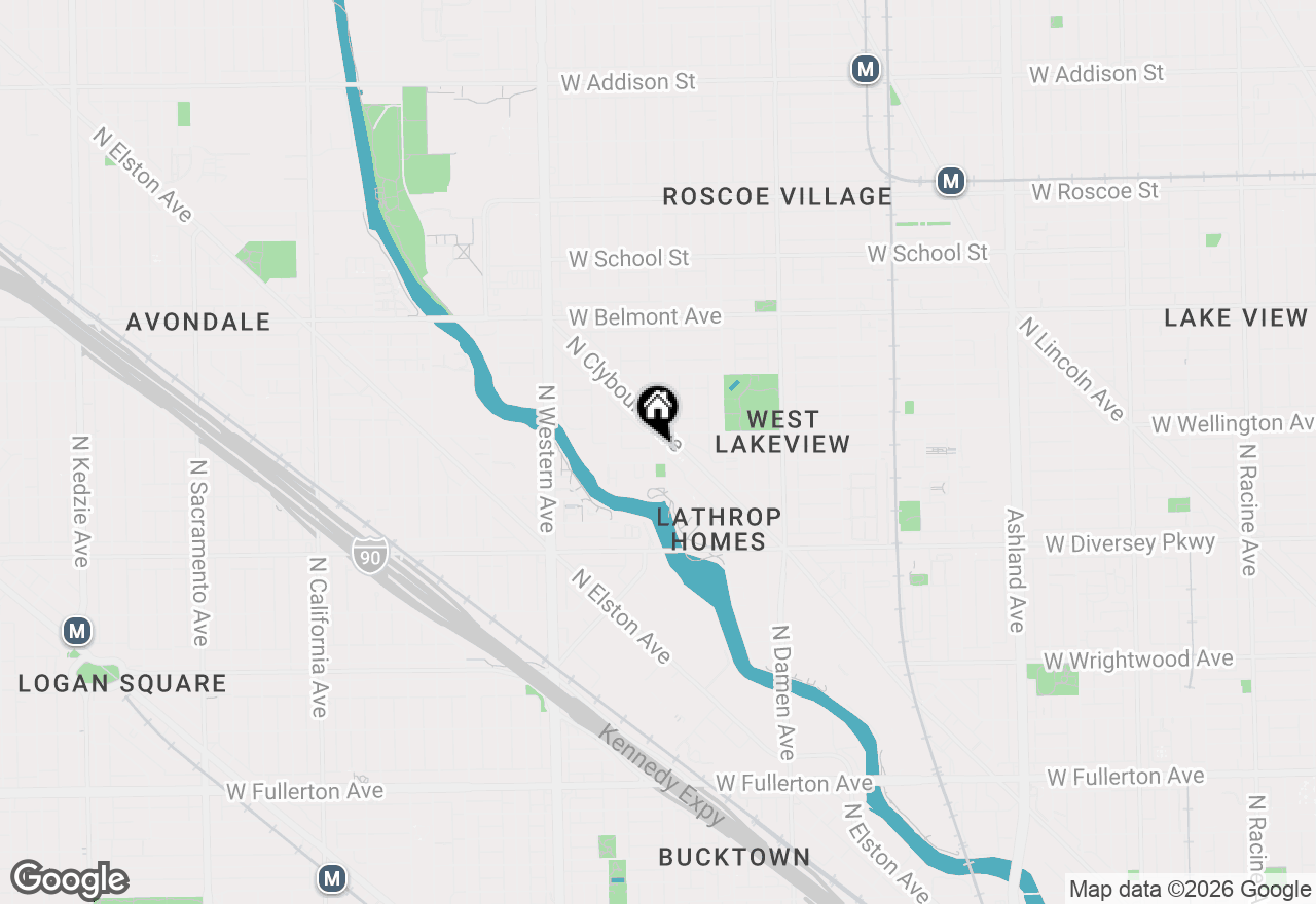 Map of 2938 N Leavitt Street, Chicago, IL 60618