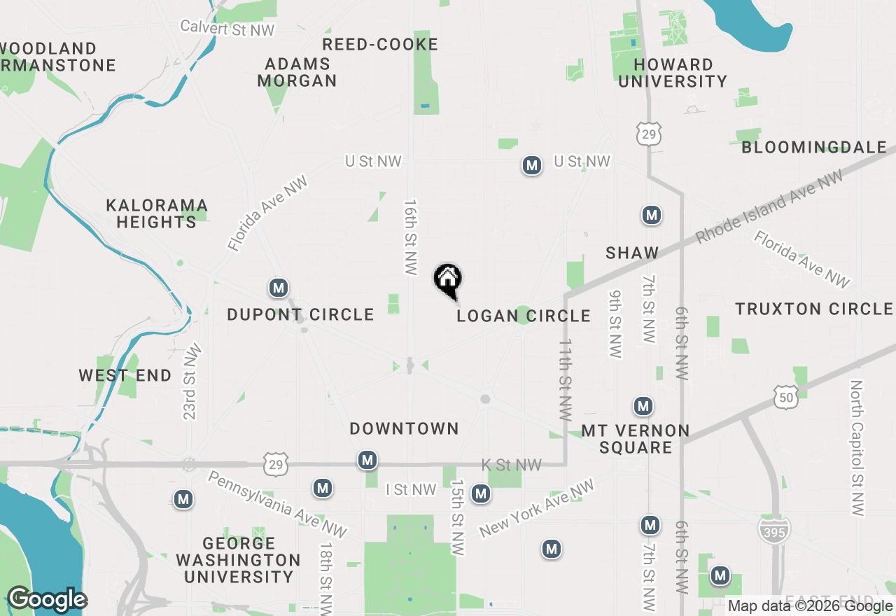 Map of 1515 15th Street Nw #232, Washington, DC 20005