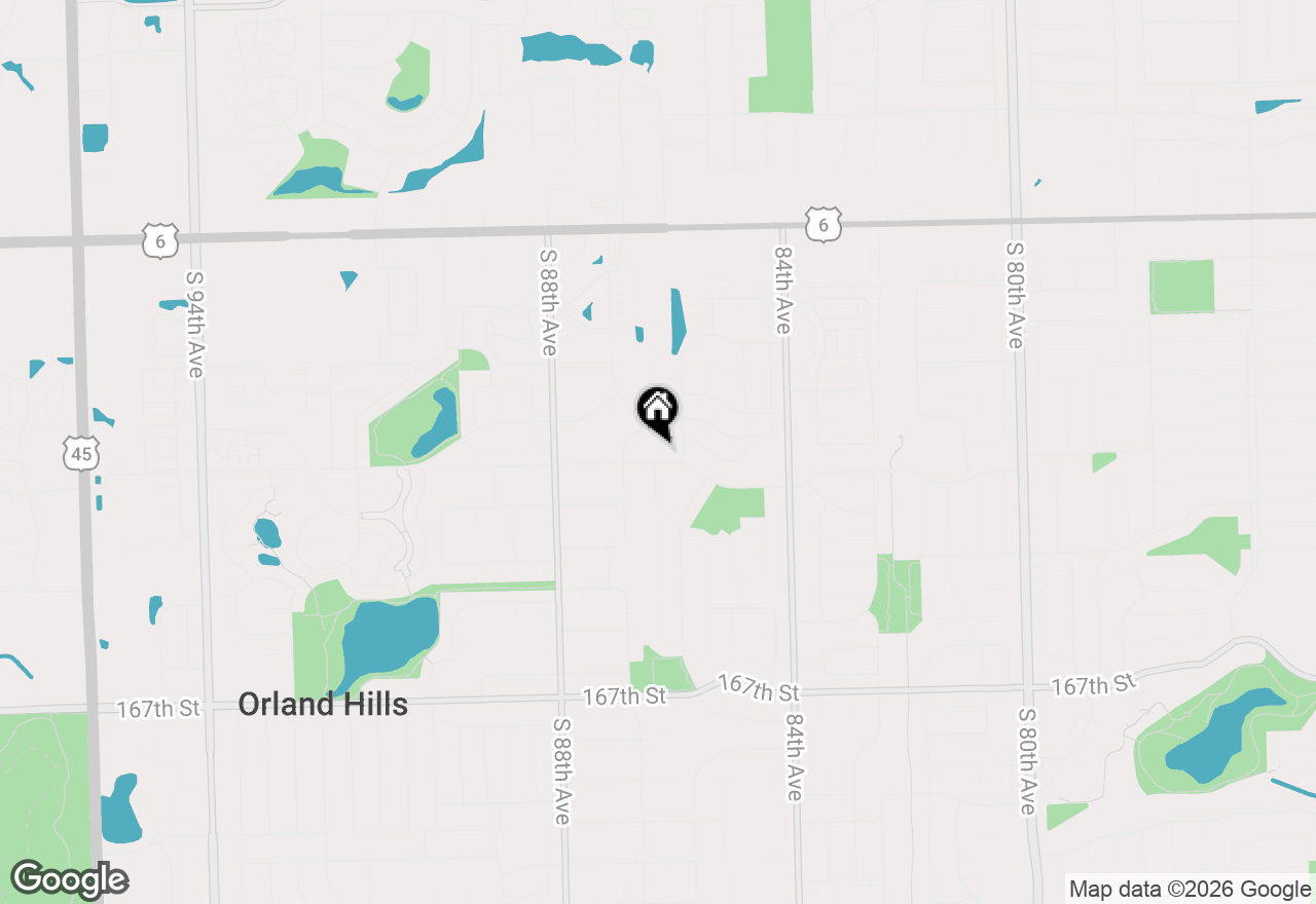 Map of 8630 163rd Street, Orland Park, IL 60462