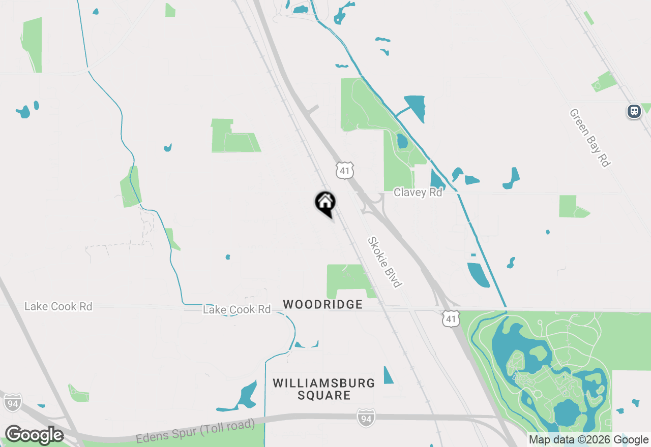 Map of 296 Barberry Road, Highland Park, IL 60035