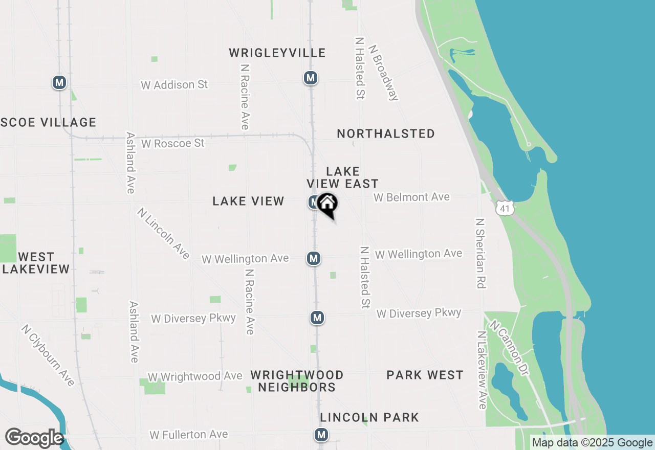 Map of 912 W Barry Avenue #3, Chicago, IL 60657