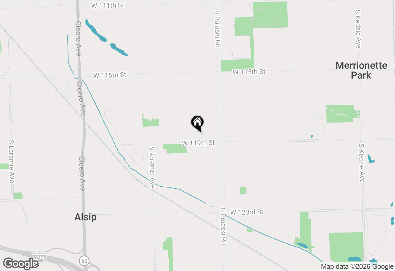 Map of 4155 W 118th Place, Alsip, IL 60803
