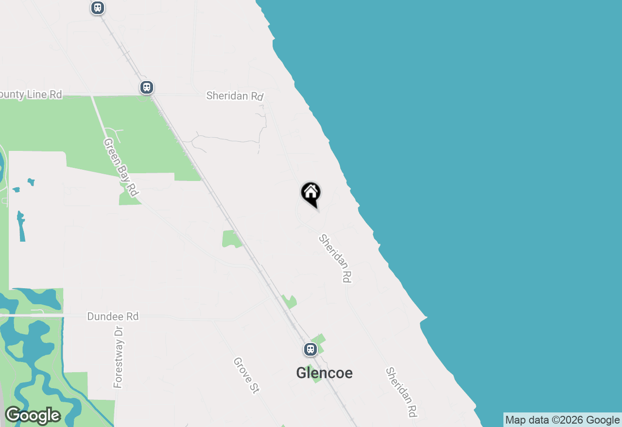 Map of 135 Rockgate Lane, Glencoe, IL 60022