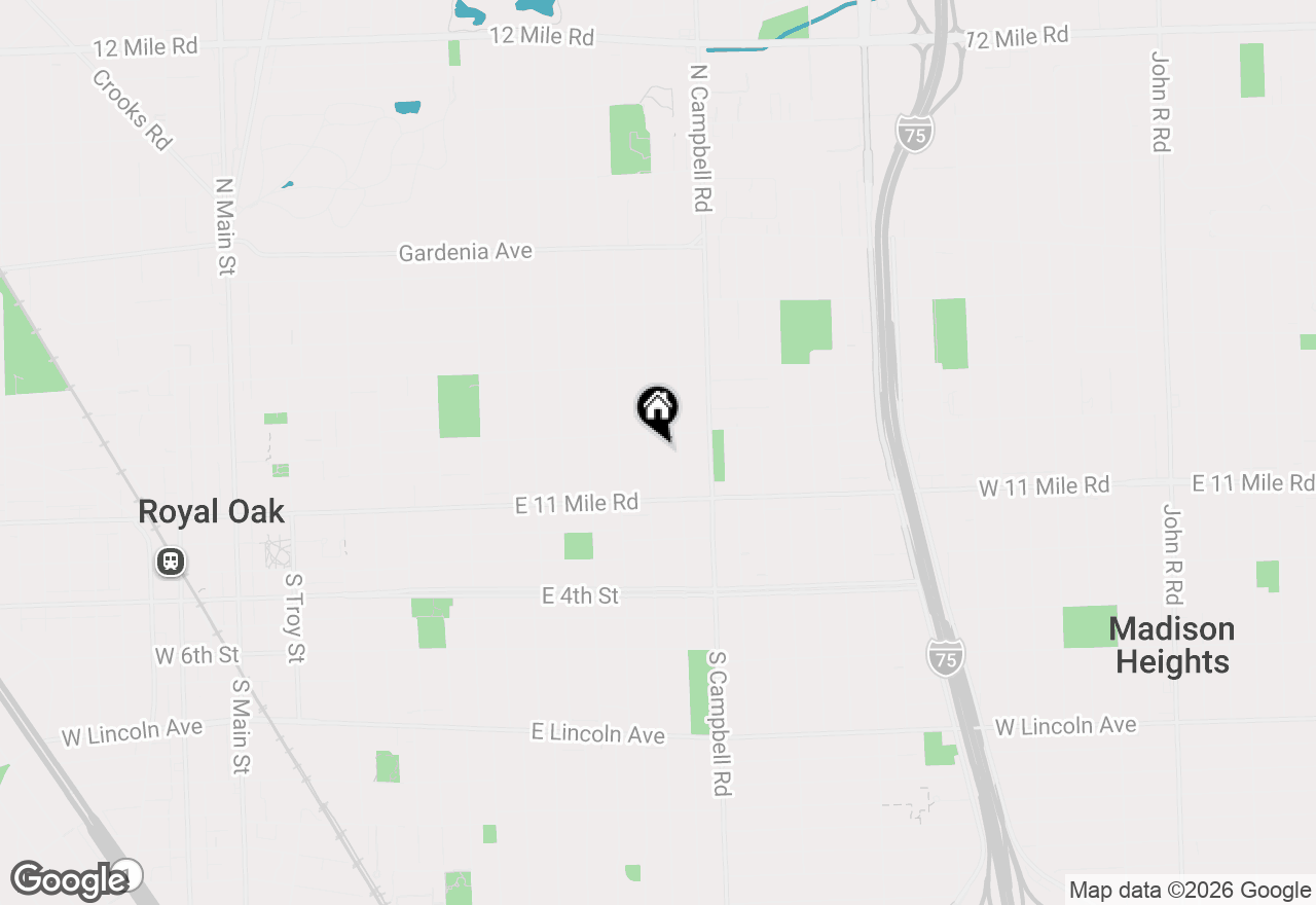 Map of 214 N Connecticut Avenue, Royal Oak, MI 48067
