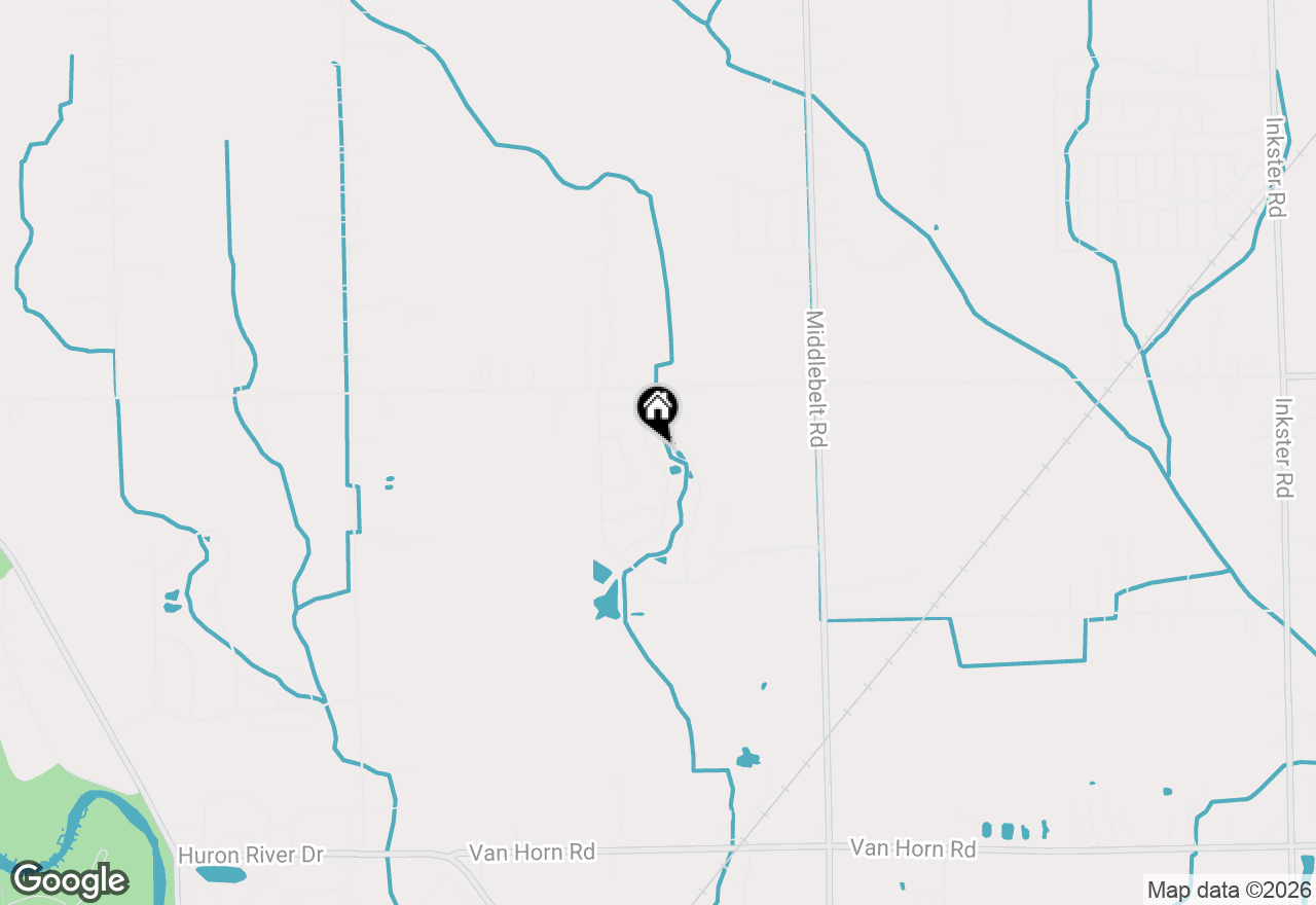 Map of 23265 Waterview Drive, New Boston, MI 48164