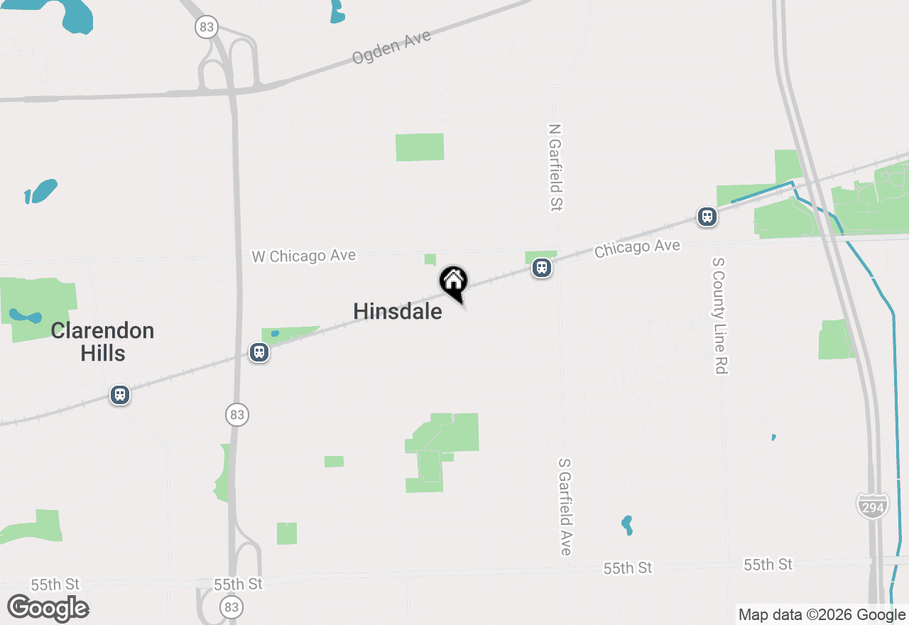 Map of 125 S Vine Street #1, Hinsdale, IL 60521