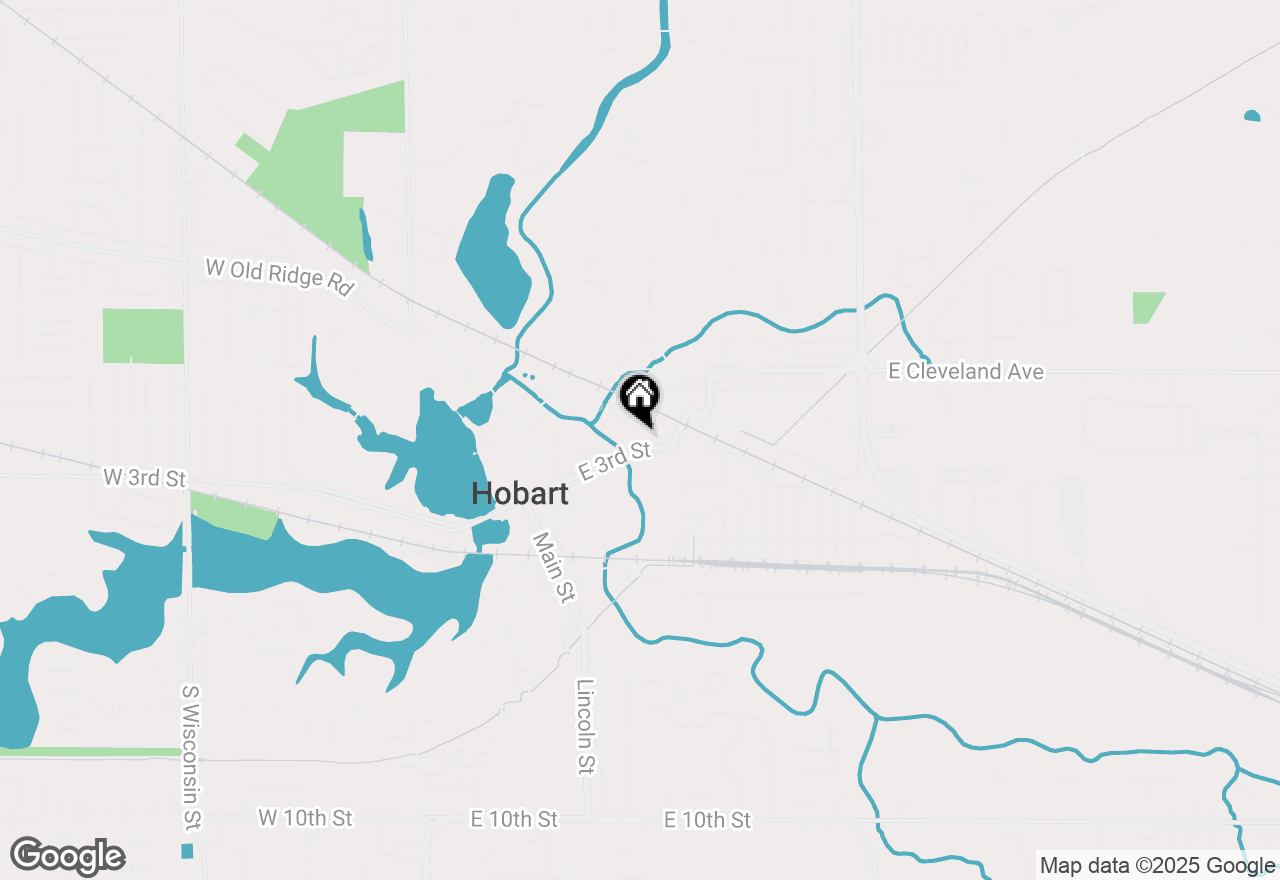 Map of 233 S Linda Street, Hobart, IN 46342
