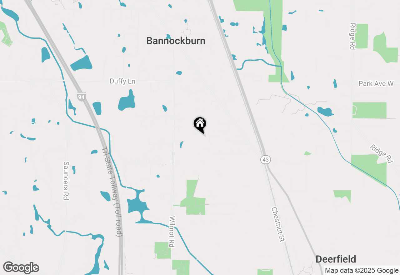 Map of 1695 Meadow Lane, Bannockburn, IL 60015