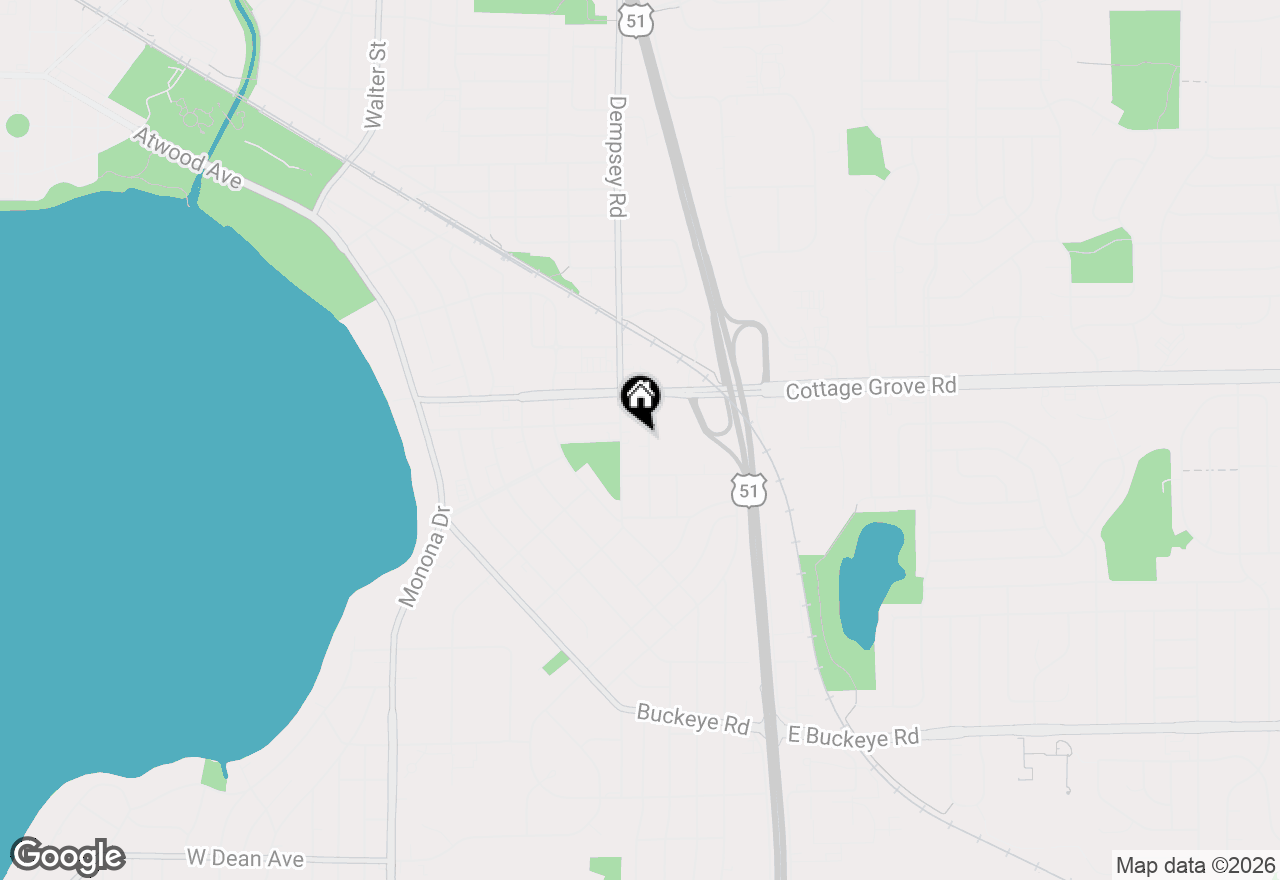 Map of 4013 Claire Street, Madison, WI 53716