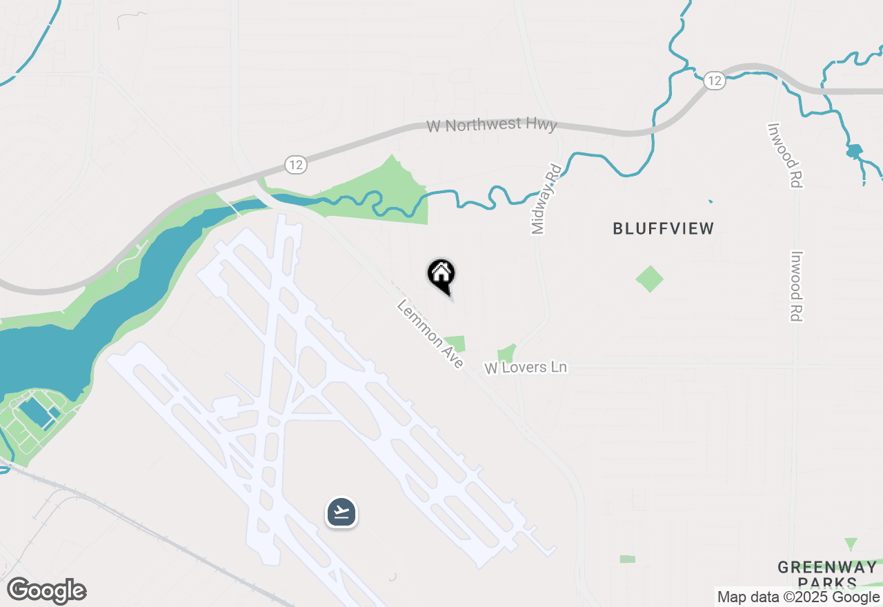 Map of 8422 Craighill Avenue, Dallas, TX 75209