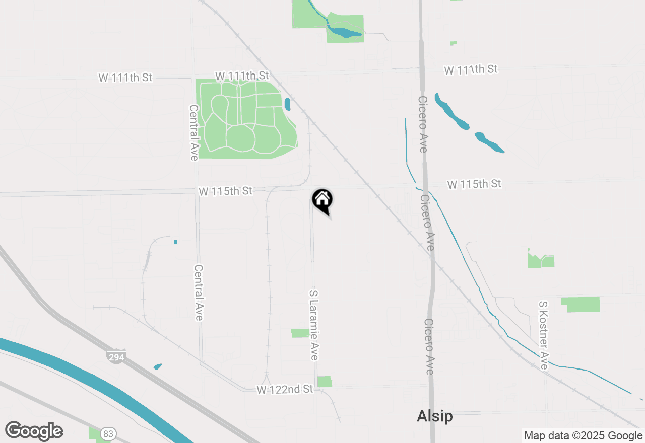 Map of 11608 S Leamington Avenue, Alsip, IL 60803