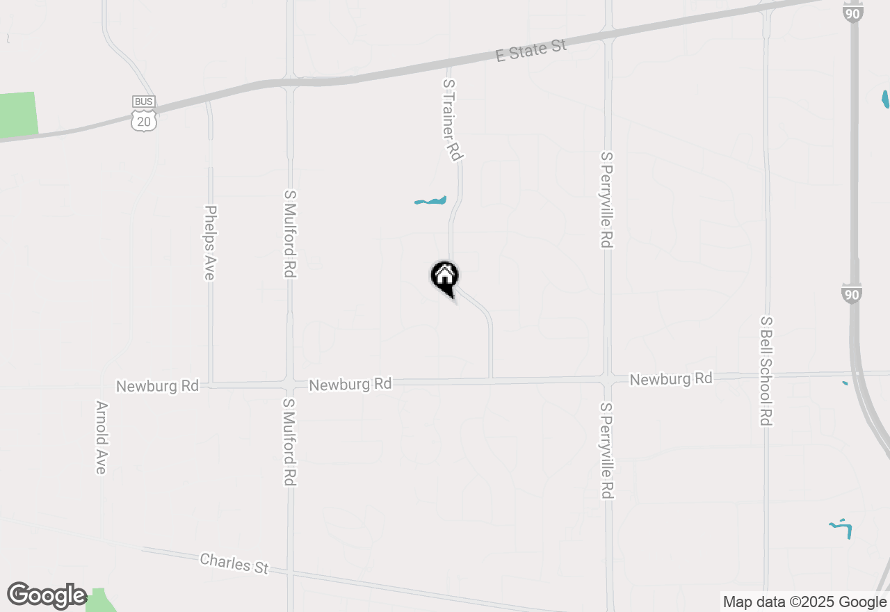 Map of 1272 Willowick Lane, Rockford, IL 61108