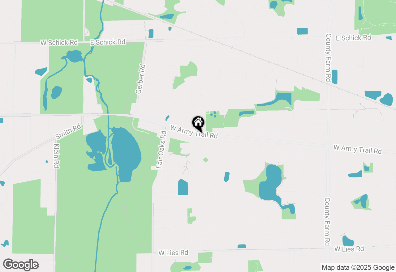 Map of 1329 Antigo Trail, Carol Stream, IL 60188