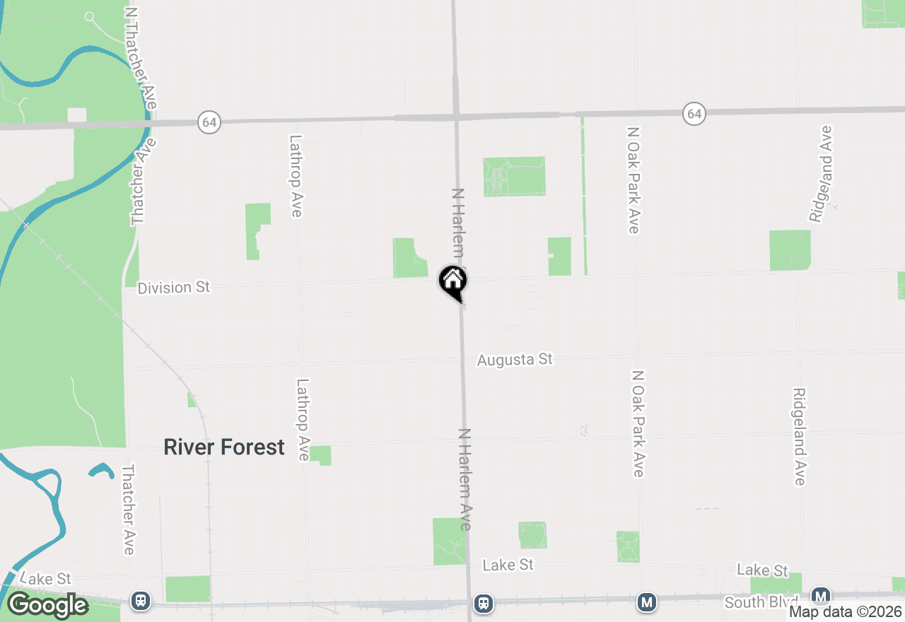 Map of 1112 N Harlem Avenue #1, River Forest, IL 60305