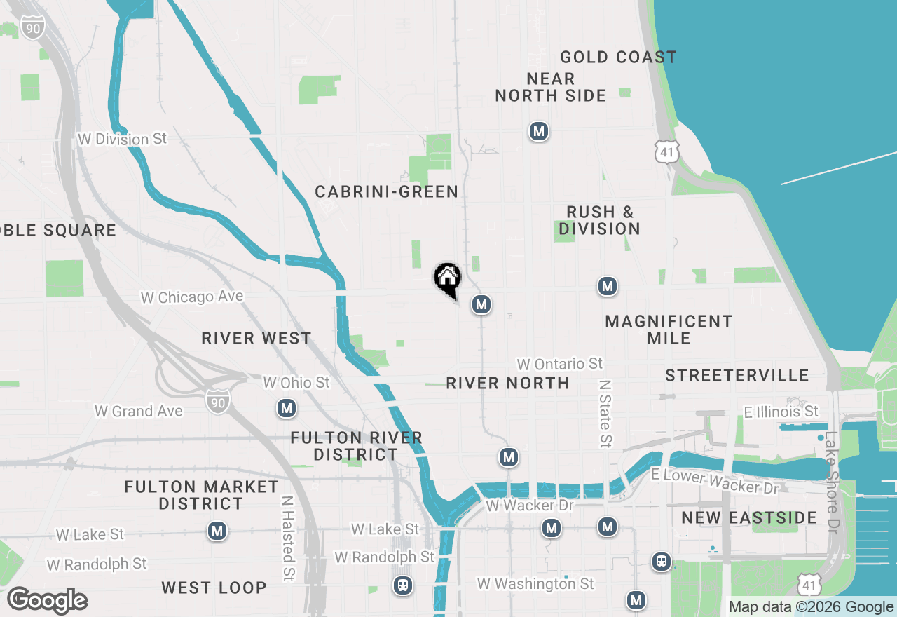 Map of 340 W Superior Street #1006, Chicago, IL 60654