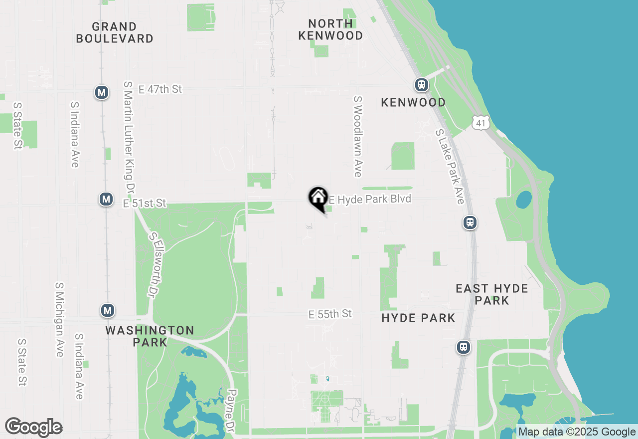 Map of 5142 S Greenwood Avenue #1, Chicago, IL 60615