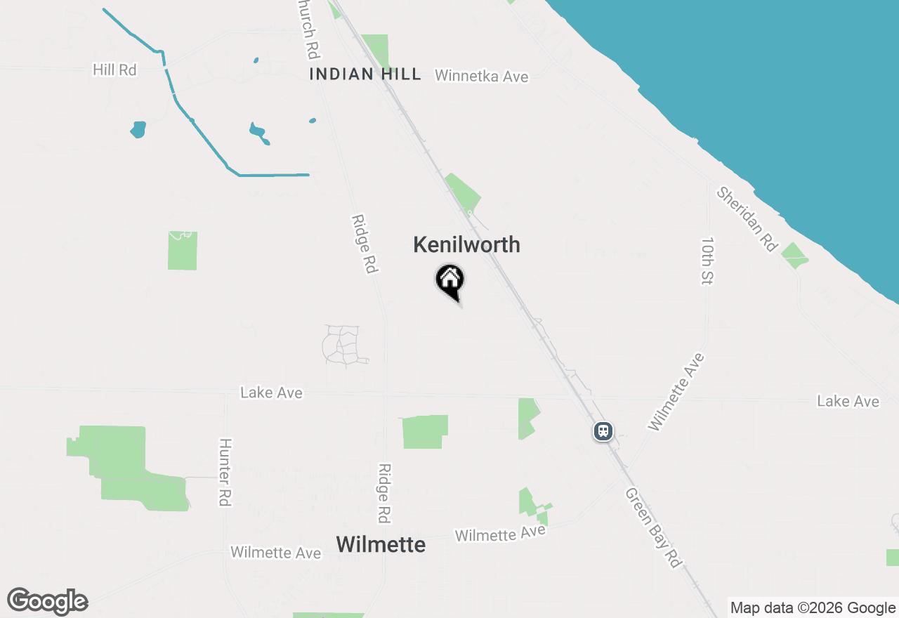 Map of 520 Greenwood Avenue, Kenilworth, IL 60043
