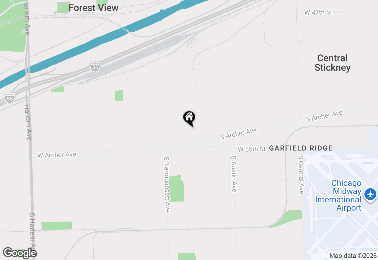 Map of 5348 S Merrimac Avenue, Chicago, IL 60638