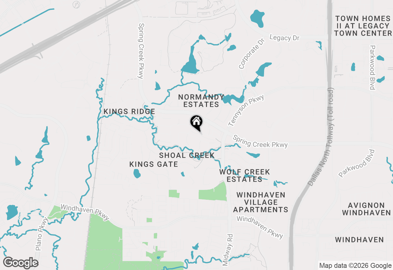 Map of 6521 Riverhill Drive, Plano, TX 75024