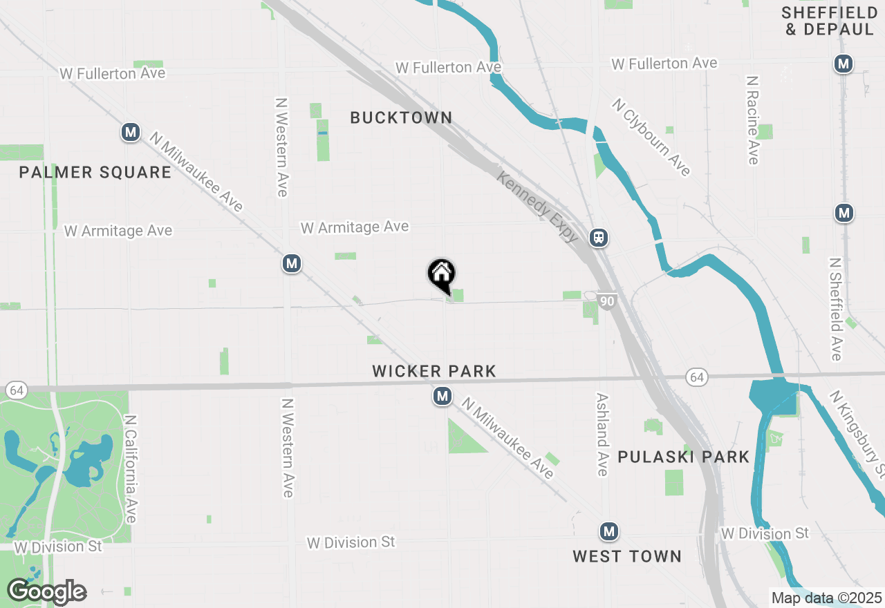 Map of 2008 W Willow Street #C, Chicago, IL 60647