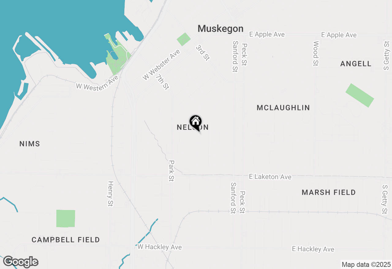 Map of 1567 6th Street, Muskegon, MI 49440