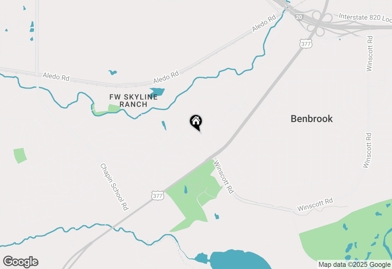 Map of 224 Lakeway Court, Benbrook, TX 76126