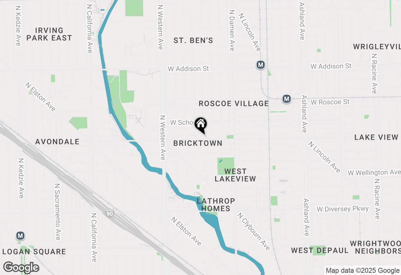 Map of 3205 N Leavitt Street #4, Chicago, IL 60618