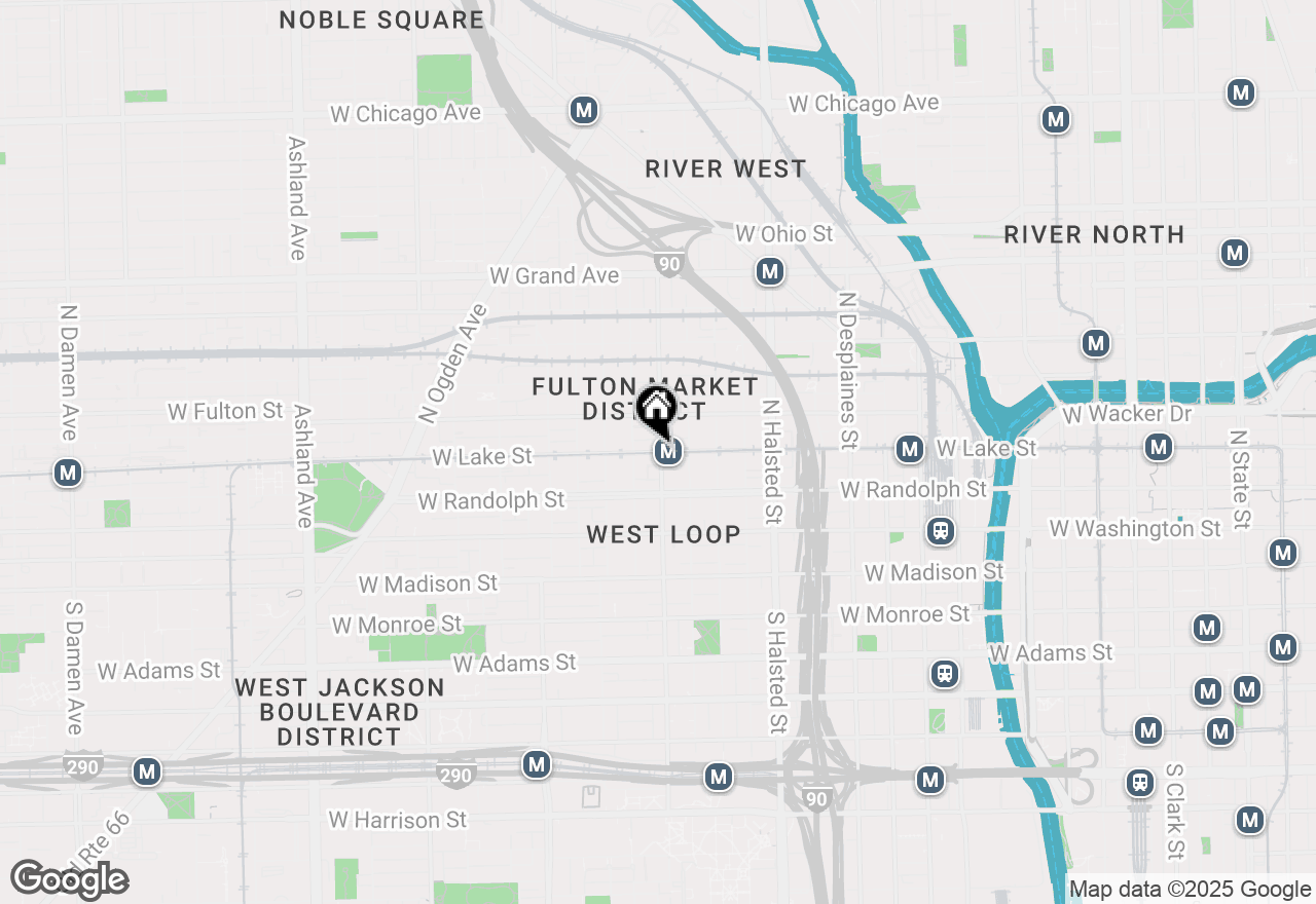 Map of 1000 W Lake Street, Chicago, IL 60607