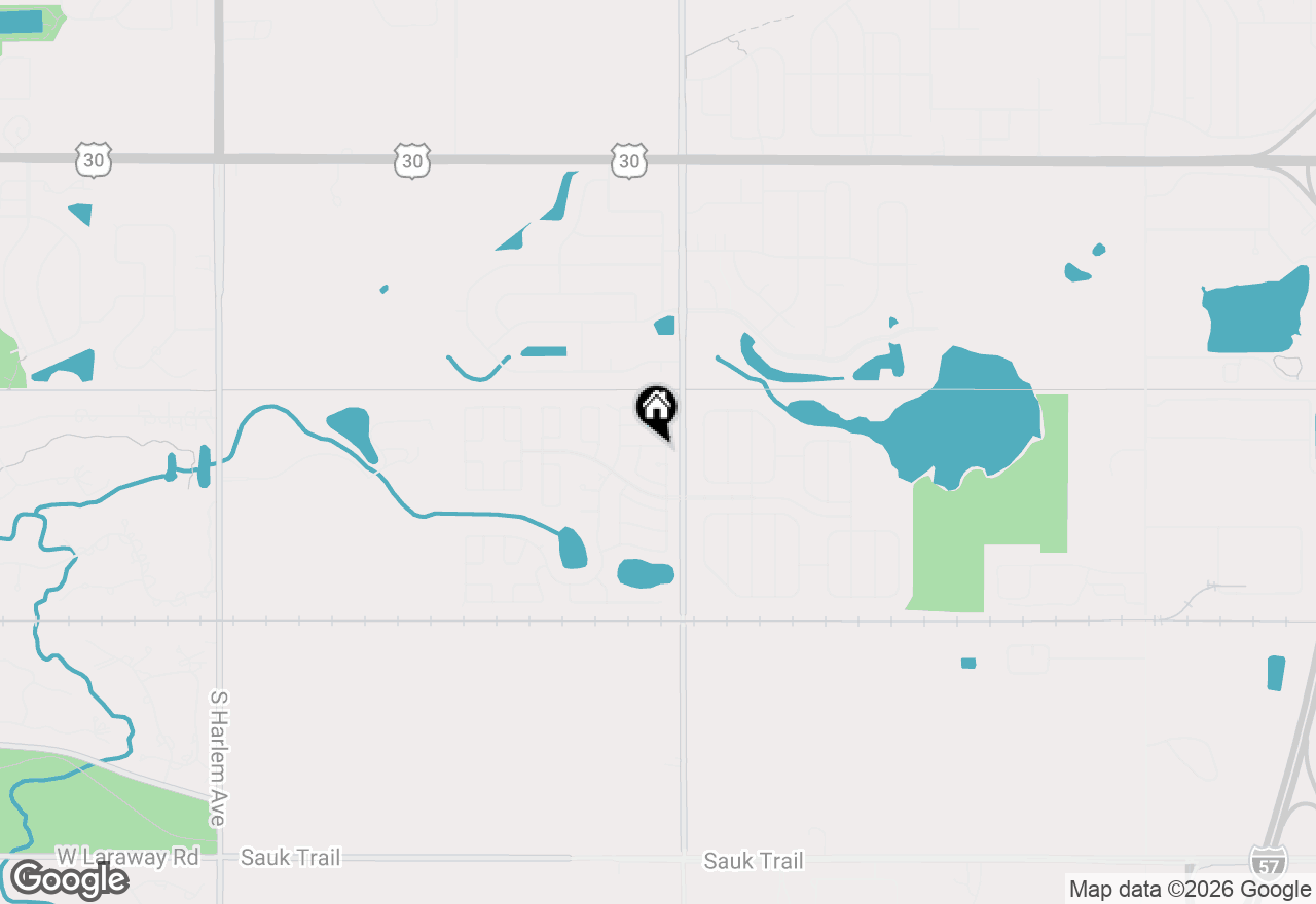 Map of 33 Brushwood Drive, Matteson, IL 60443