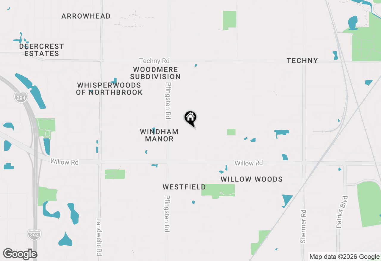 Map of 2629 Kingston Drive, Northbrook, IL 60062