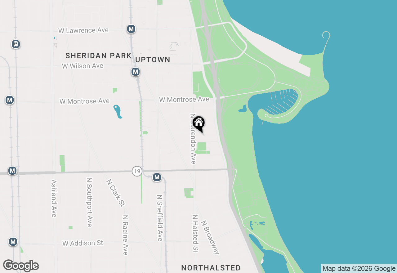 Map of 744 W Gordon Terrace #106, Chicago, IL 60613